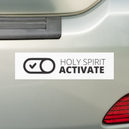 B/W Das Symbol "Heiliger Geist" aktiviert das Symb Autoaufkleber