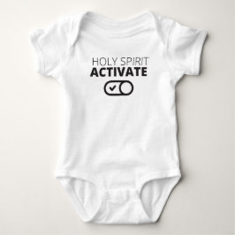 B/W Das Symbol "Heiliger Geist" aktiviert das Symb Baby Strampler