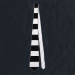 B&W fette Streifen - Deathrock Hals-Krawatten Krawatte<br><div class="desc">Deathrock Unisexhals-Krawatte,  die einen schwarzen u. weißen stripy Entwurf durch grafischen Künstler Roseanne Jones kennzeichnet.</div>