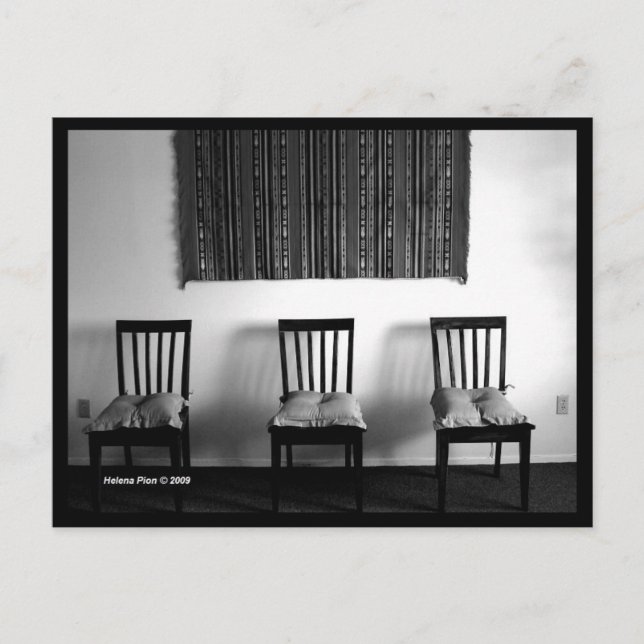 B&W Fifth Dimension Postkarte (Vorderseite)