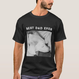 B & W Foto von schönem Weißen Schlafen T-Shirt