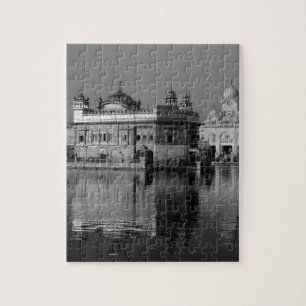 B&W goldener Tempel in Indien
