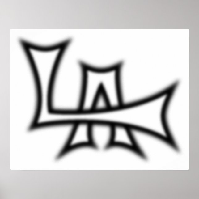 B&W Los Angeles Poster (Vorne)