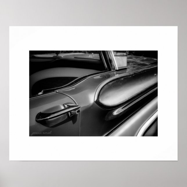 B&W Mercury Turnpike Cruiser Poster Druck (Vorne)