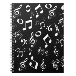 B&W Musical Notizblock