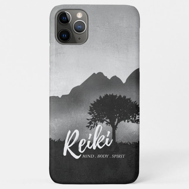 B&W Natural Reiki Master Yoga Mediation Lehrer Case-Mate iPhone Hülle (Rückseite)