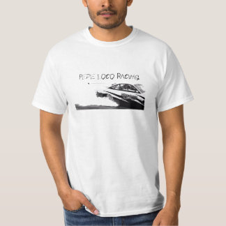 B&W Pepe Loco, der T-Shirts läuft