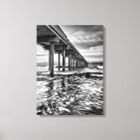 B&W Pier im Morgengrauen, Kalifornien