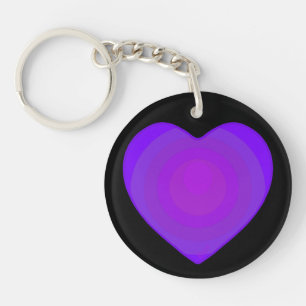 B&W Purple Hearts Beating