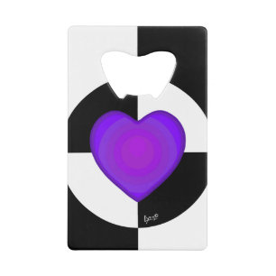 B&W Purple Hearts Beating