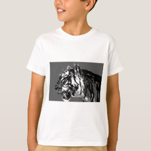 B&W Siberischer Tiger T-Shirt