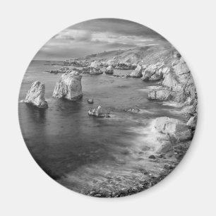 B&W Strand Küste, Kalifornien Magnet