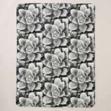 B&W Sukkulturelles Design Kleiner Sherpa Blanket
