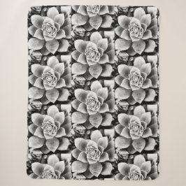 B&W Sukkulturelles Design Kleiner Sherpa Blanket Sherpadecke