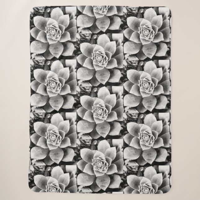 B&W Sukkulturelles Design Kleiner Sherpa Blanket Sherpadecke (Vorderseite)