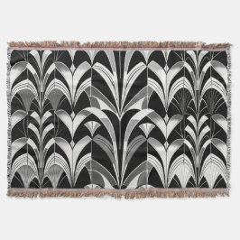 B&W Throw Blanket Decke