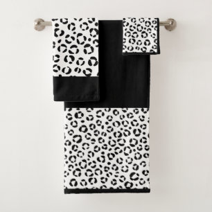 B&W Tierprint Badhandtuch Set