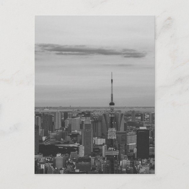 B&W Tokio Postkarte (Vorderseite)