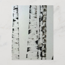 B&W Trees Postkarte
