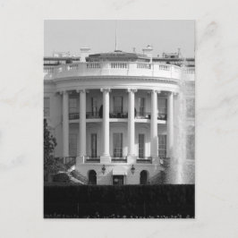 B&W White House Postkarte