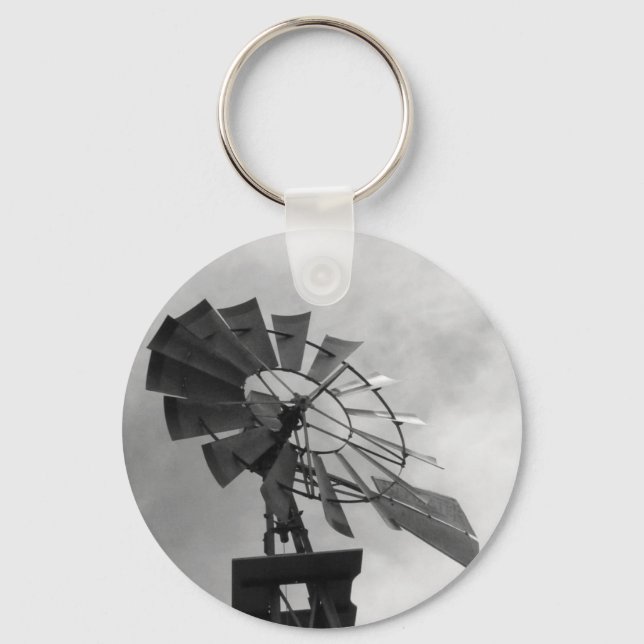 B&W Windmill Schlüsselanhänger (Vorderseite)
