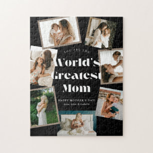 B & W World's Greatest Mom 7 Foto-Collage