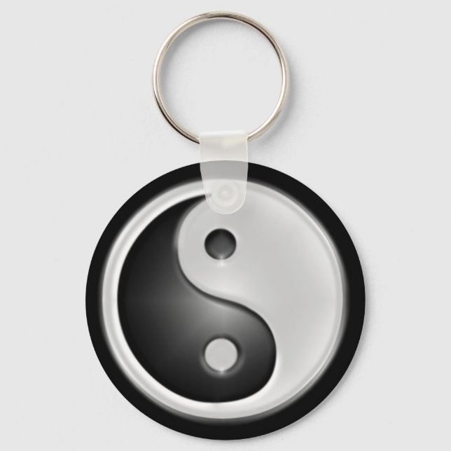 B&W Yin&Yang Schlüsselanhänger (Vorderseite)