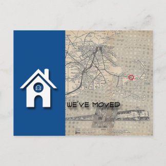B Wir haben House Map ersetzt durch Ihre eigene Ka Ankündigungspostkarte