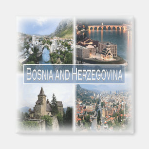 BA0011 Europa, Bosnien und Herzegowina, Kühlschran Magnet