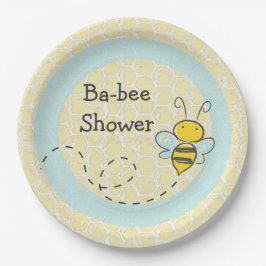 Ba-Bee Baby Dusche Hummel Papier-Teller Pappteller