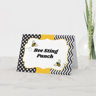 Ba-Bee Baby Shower Dekorationsschilder Einladung