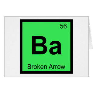Ba - Broken Arrow Oklahoma Symbole de chimie
