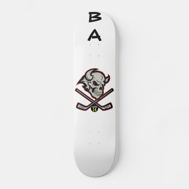 BA CROSS BONES SKATEBOARD (Vorderseite)