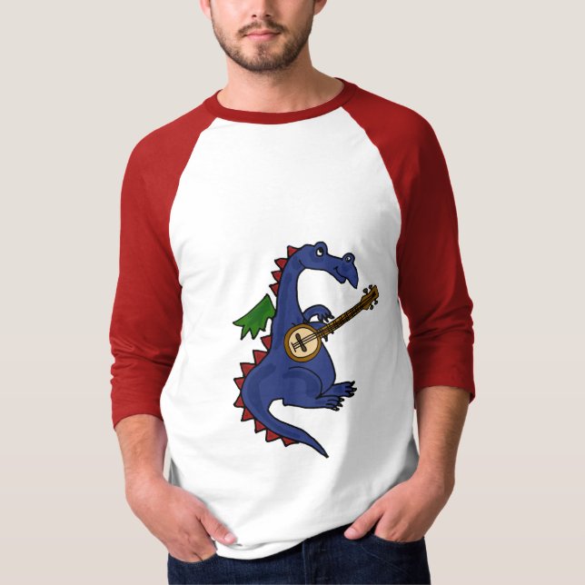 BA Drache, der den Banjo-T - Shirt spielt (Vorderseite)