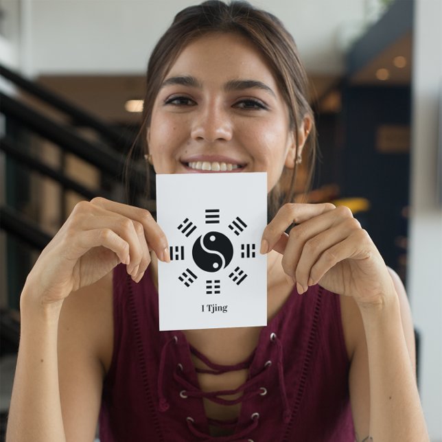 Ba Gua, acht Trigramm, Yin Yang anpassbar Postkarte (Von Creator hochgeladen)