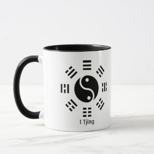 Ba Gua, acht Trigramm, Yin Yang anpassbar Tasse