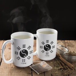 Ba Gua, acht Trigramm, Yin Yang anpassbar Tasse