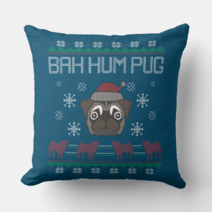 Ba Ham Mops Pugly Christmas Ugly Weihnachtssüßer Kissen
