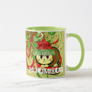 Ba Humbug Kitty Cat Grunge Weihnachtsfeiertag Tasse