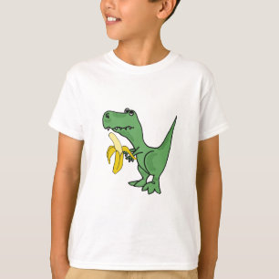BA T-Rex mangeant un T-shirt de banane