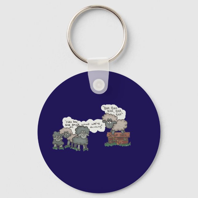 Baa, Baa, Baa Schlüsselanhänger (Vorderseite)