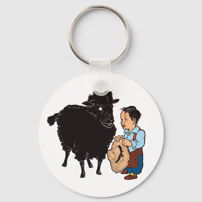 Baa Baa Black Sheep Schlüsselanhänger (Vorderseite)