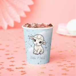 Baa-baa Kleine Lamm-Stars Babydusche Pappbecher