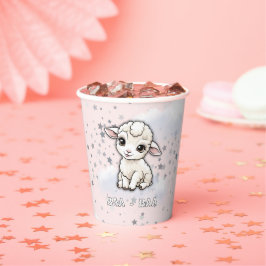 Baa-baa Kleine Lamm-Stars Babydusche Pappbecher