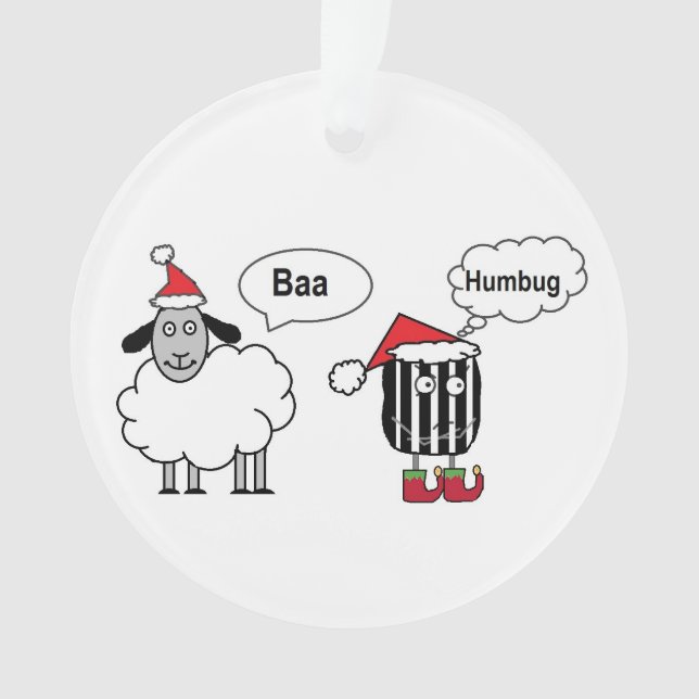 Baa Humbug Funny Festin Ornament (devant)