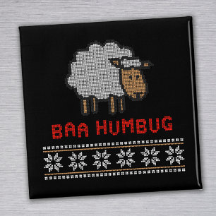 Baa Humbug Weihnachtsschaf Magnet