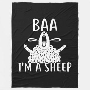 Baa, ich bin ein Schaf Anwesenheit des Schafbesi Fleecedecke