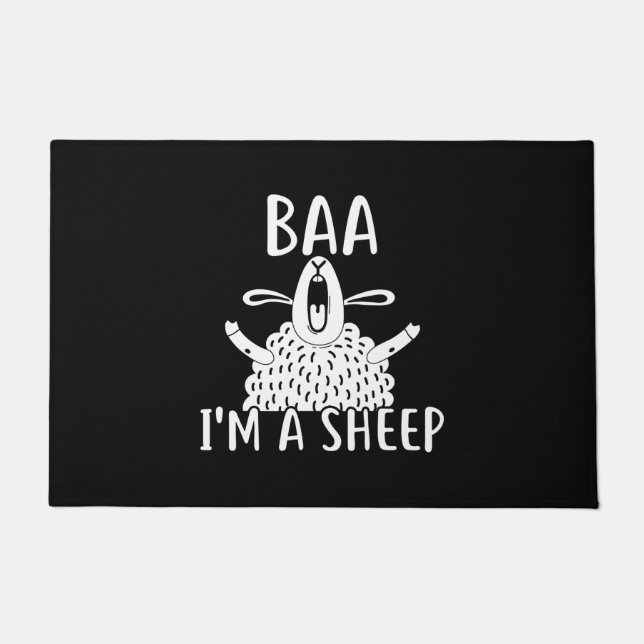 Baa, ich bin ein Schaf | Anwesenheit des Schafbesi Fußmatte (Vorderseite)