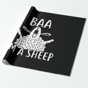 Baa, ich bin ein Schaf Anwesenheit des Schafbesi Geschenkpapier