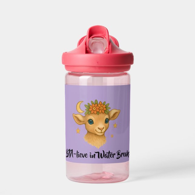 BAA-lieve Mädchen-Rosa Camelback-Wasserflasche Trinkflasche (Vorne)